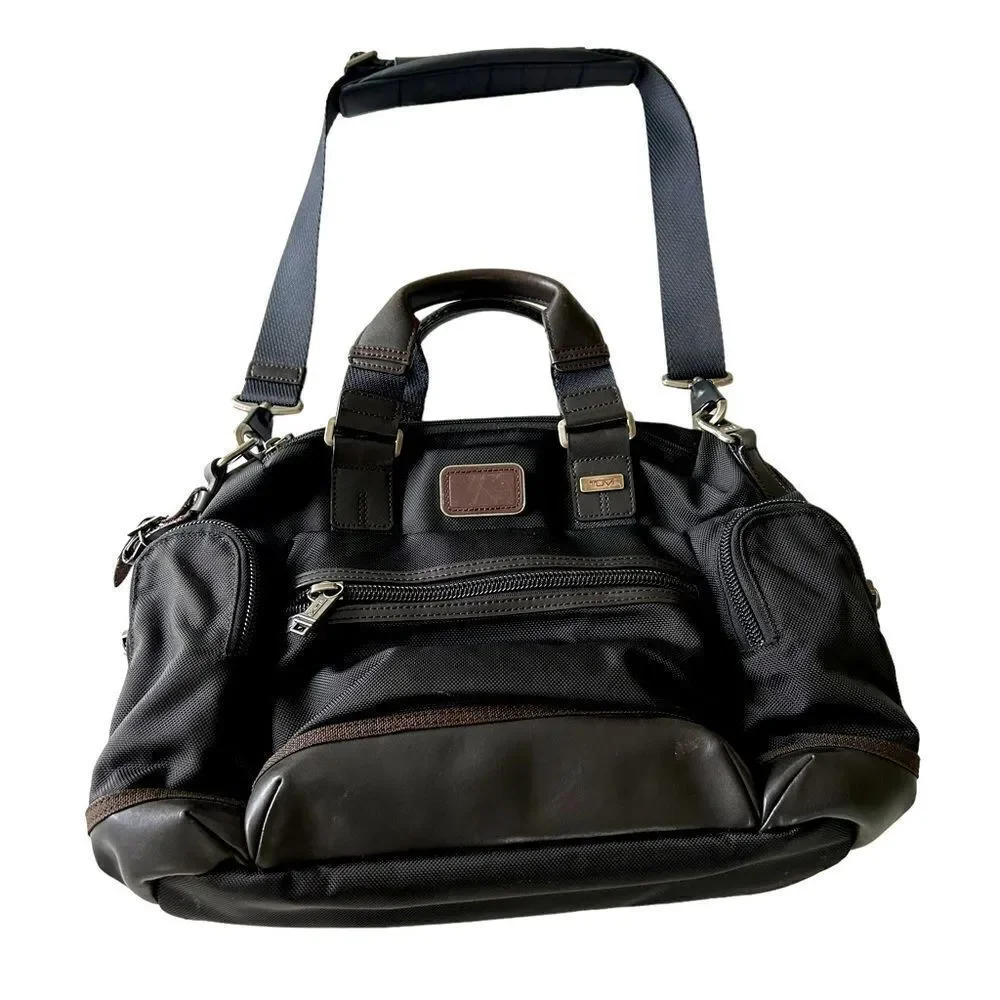 Tumi Alpha Bravo Brooks Briefcase Messenger Bag